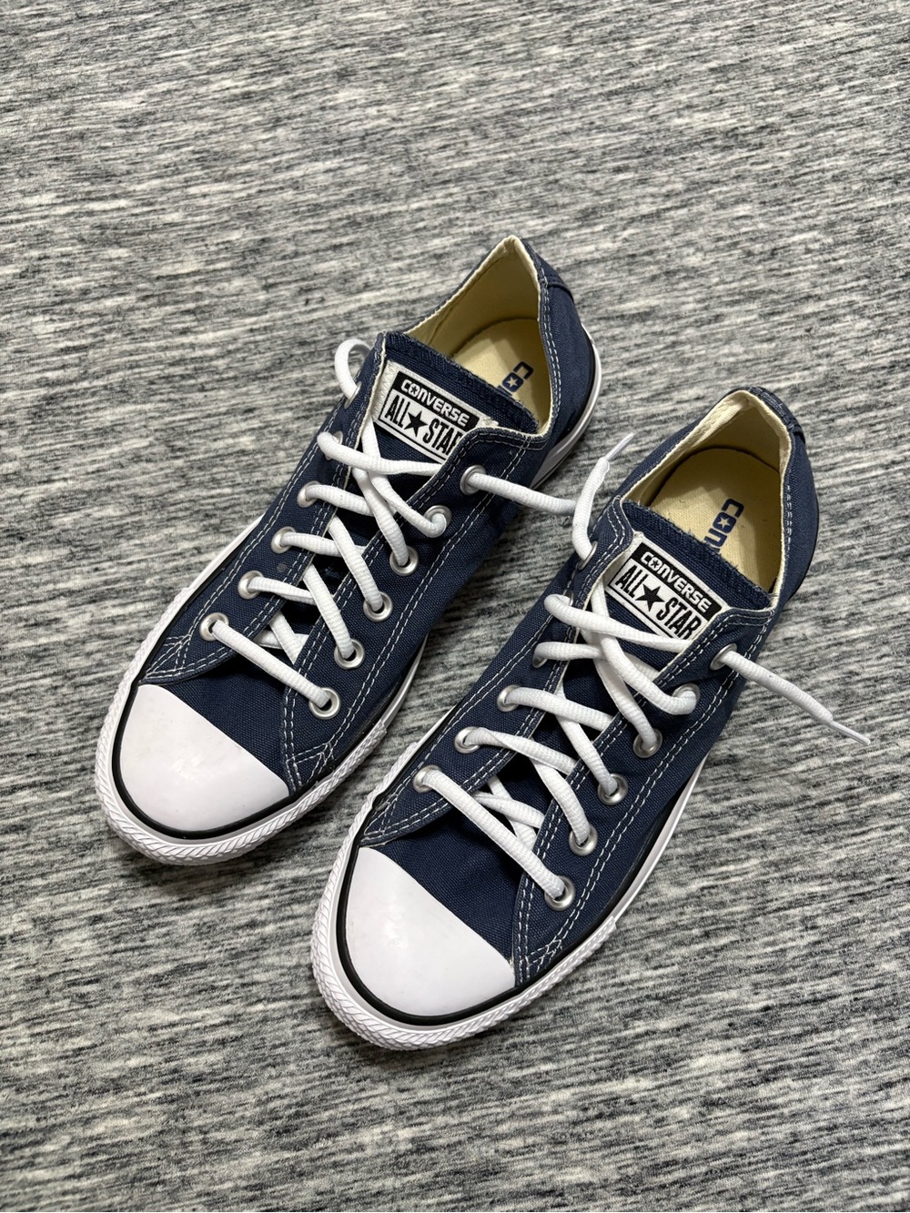 Converse Low Rise Sneakers Blue Mens 7/Ladies 9